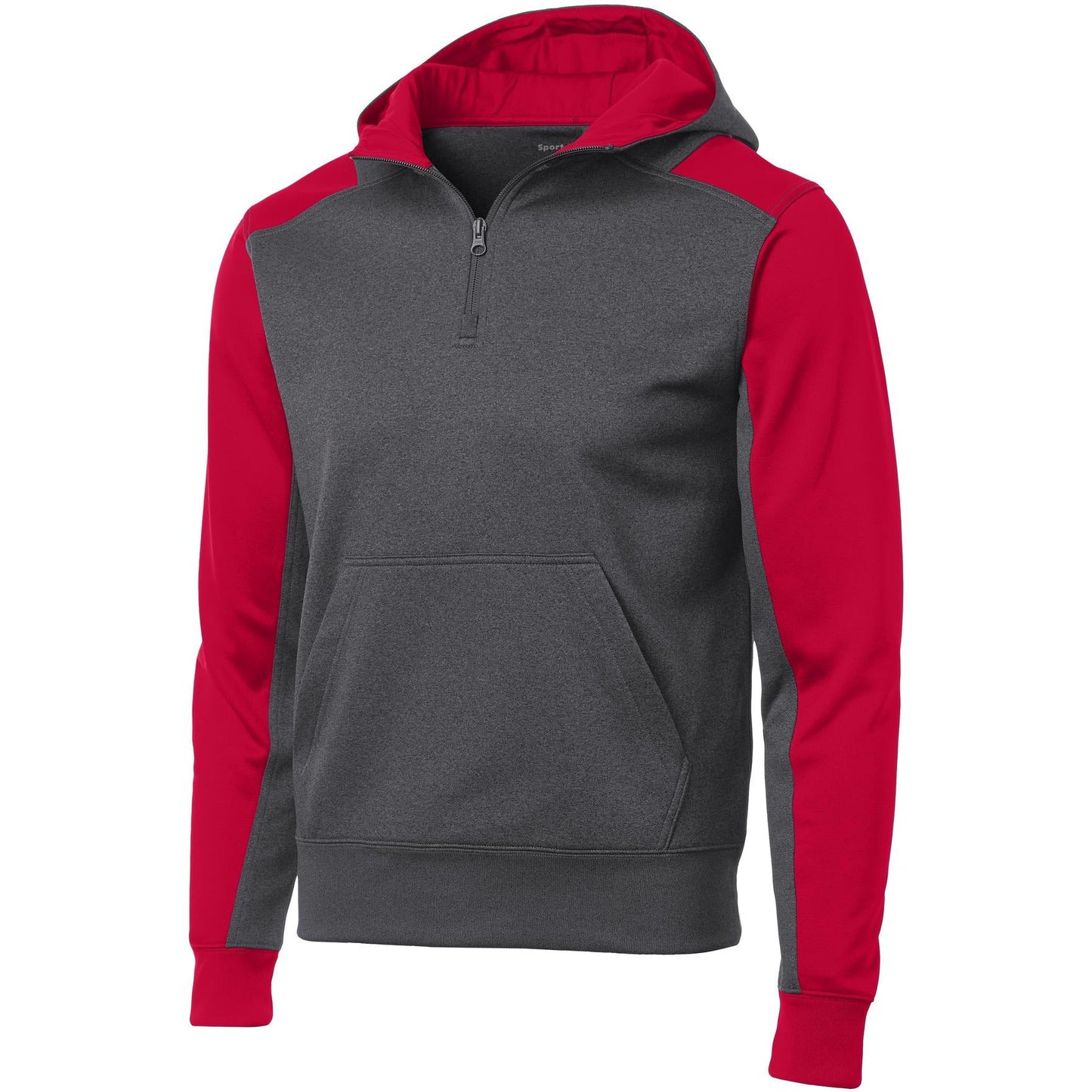 Graphite Heather/ True Red