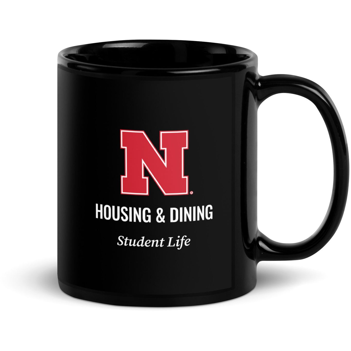 Housing & Dining Black Glossy Mug