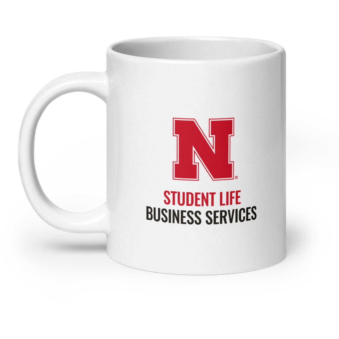 Business Services White glossy mug