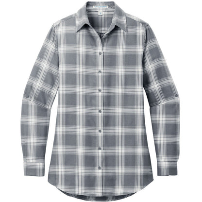 Grey/ Cream Open Plaid