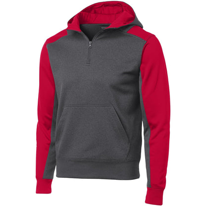 Graphite Heather/ True Red