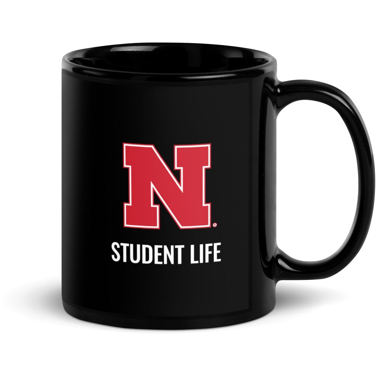 Student Life Black Glossy Mug