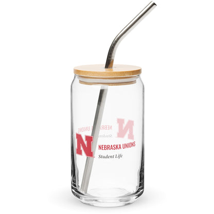 Unions Can-shaped glass
