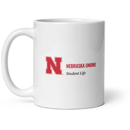Unions White glossy mug