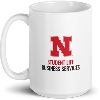 Business Services White glossy mug